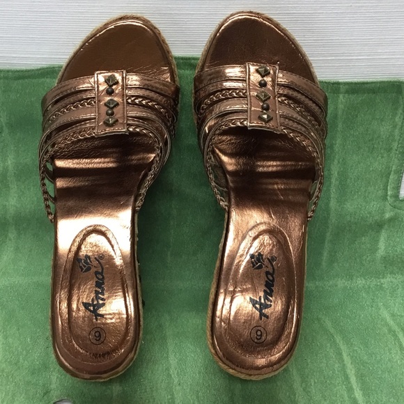 New Embellished Wedges by Anna - Picture 3 of 8